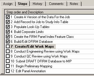 Workflow steps