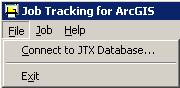 JTX menu with File dropdown options