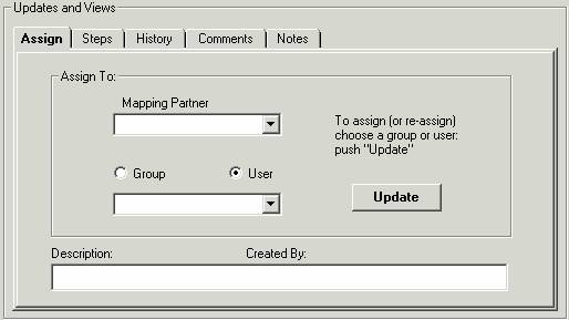 Assign Tab in the Updates and Views Section