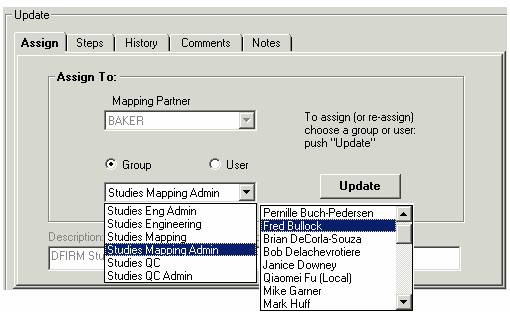 Assign Tab in the Updates and Views Section