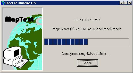 Label EZ progress indicator dialog