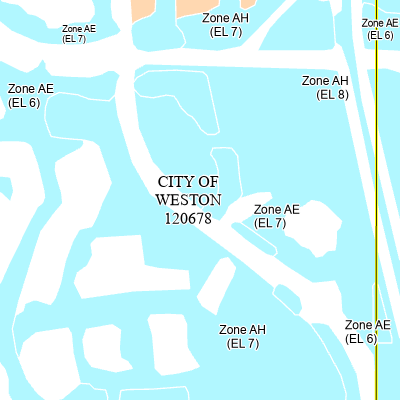 Weston city center map