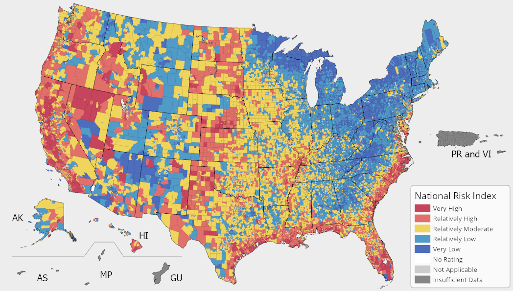 Risk Usa Map   Map Riskindex 